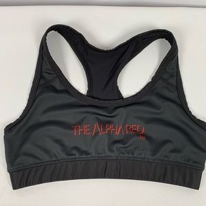 The Alpha Red Sports Bra Size Medium
